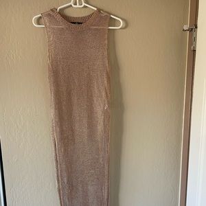 Missguided. Rose gold sheer tunic/dress. Perfect for music festivals! Never worn